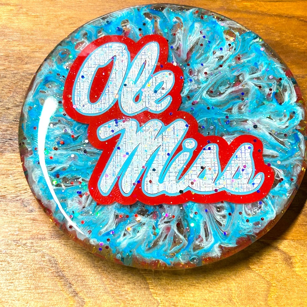 Ole Miss Resin Disc Golf Marker
